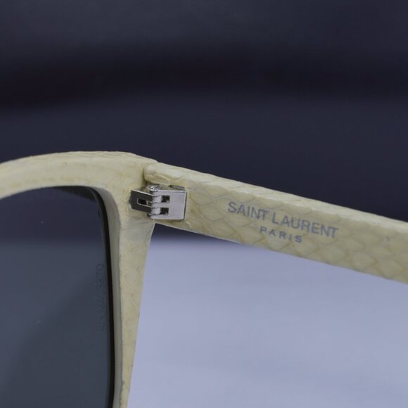 Saint Laurent SL1 021 Square Sunglasses - Ivory/Grey - Picture 11 of 12